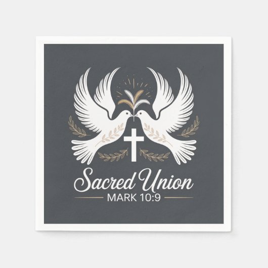 Sacred Union Christian Wedding Servet (Voorkant)