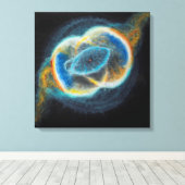Sacred Union Vesica Piscis Nebulae Canvas Afdruk (Insitu (Houten vloer))