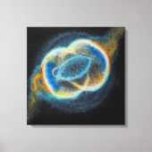 Sacred Union Vesica Piscis Nebulae Canvas Afdruk (Voorkant)