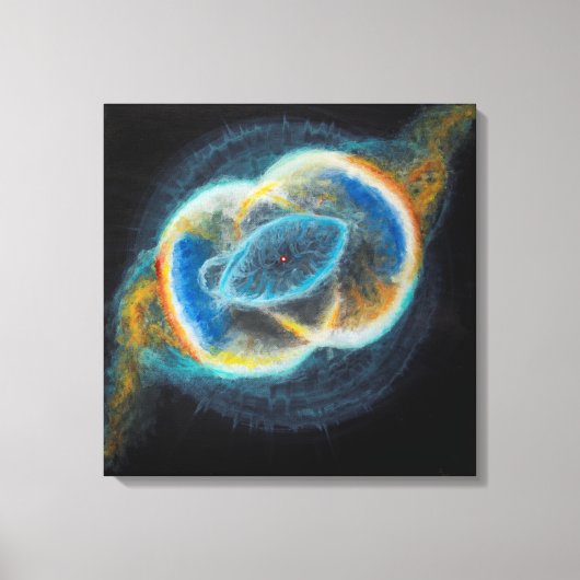 Sacred Union Vesica Piscis Nebulae Canvas Afdruk (Voorkant)