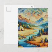 Sacred Valley - Indiaans stammenlandschap Briefkaart (Voorkant / Achterkant)