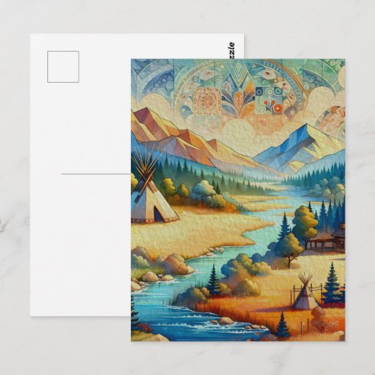 Sacred Valley - Indiaans stammenlandschap Briefkaart (Voorkant / Achterkant)