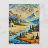 Sacred Valley - Indiaans stammenlandschap Briefkaart (Voorkant)