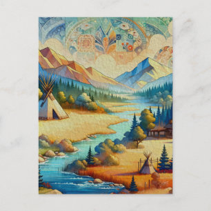 Sacred Valley - Indiaans stammenlandschap Briefkaart