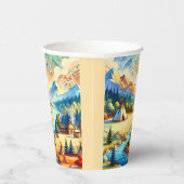 Sacred Valley Symbolic Celebration Design Papieren Bekers (Rechts)