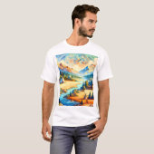 Sacred Valley Symbolic Expression Design T-shirt (Voorkant volledig)