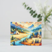 Sacred Valley Symbolic Landscape Design Briefkaart (Staand voorkant)