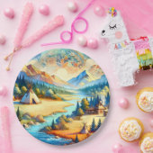 Sacred Valley Symbolic Seasonal Artwork Papieren Bordje (Feest)