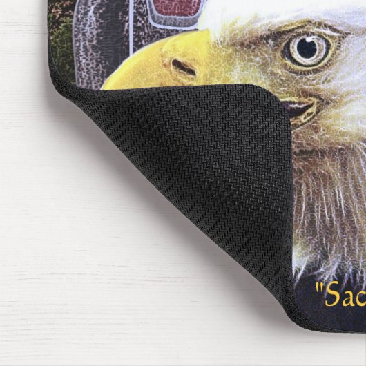 Sacred Voice Bald Eagle & Totem Pole Muismat (Hoek)