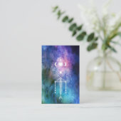 *~* Sacred Waterverf Aztec Shaman Tribal Primal Visitekaartje (Staand voorkant)