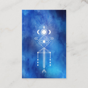 *~ * Sacred Waterverf Shaman Aztec Tribal Primal Visitekaartje