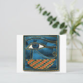 Sacred Wedjat Eye of Horus Briefkaart (Staand voorkant)
