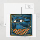Sacred Wedjat Eye of Horus Briefkaart (Voorkant / Achterkant)
