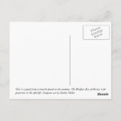 Sacred Wedjat Eye of Horus Briefkaart (Achterkant)