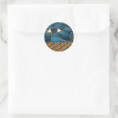 Sacred Wedjat Eye of Horus Ronde Sticker (Tas)