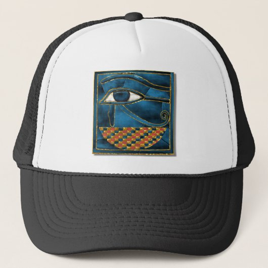 Sacred Wedjat Eye of Horus Trucker Pet (Voorkant)