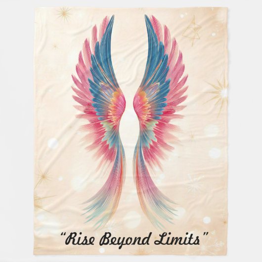 "Sacred Winged Symbol" Fleece Deken (Voorkant)