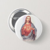 SacredHeartJesus Ronde Button 5,7 Cm (Voorkant /achterkant)