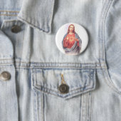 SacredHeartJesus Ronde Button 5,7 Cm (In situ)