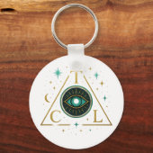 SacredSpace: Door De Kosmische Lens Sleutelhanger (Voorkant)