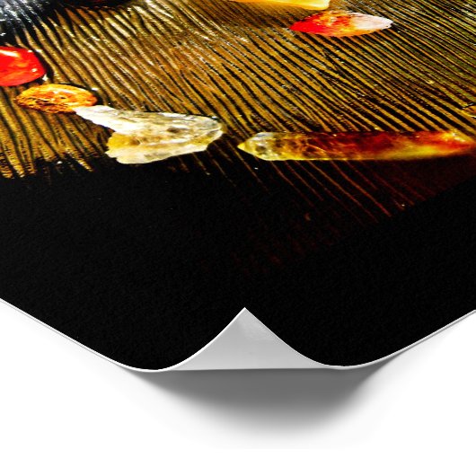 SACREL CHAKRA, POSTER GEMSTONES (Hoek)