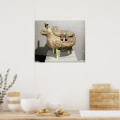 Sacrificial "hsi-ting"-dierfiguur poster (Keuken)