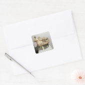 Sacrificial "hsi-ting"-dierfiguur vierkante sticker (Envelop)