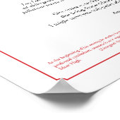 Sacristy Washing Hands Prayer Poster (Hoek)