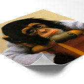 Sad-aap afbeelding poster (Hoek)