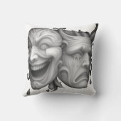 Sad and Happy faces Kussen (Achterkant)