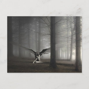 Sad Angel in de Bossen Briefkaart