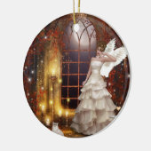 Sad Angel Keramisch Ornament (Links)