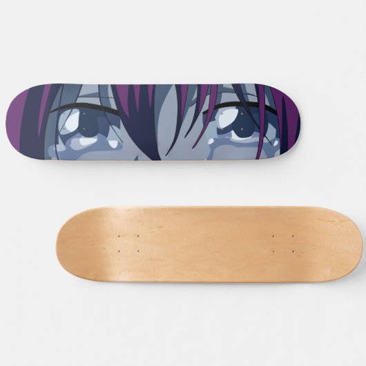 Sad Anime Eyes Skateboard Deck (Horizontaal)
