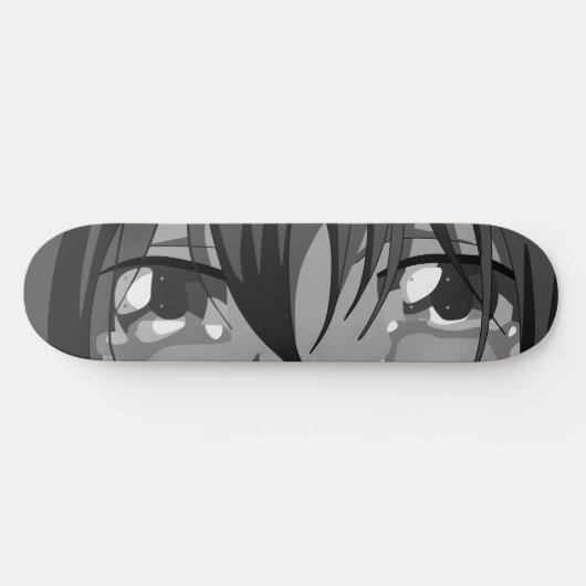 Sad Anime Eyes Skateboard Deck (Horizontaal)