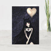 Sad Anime Girl die je mist Kaart (Voorkant)