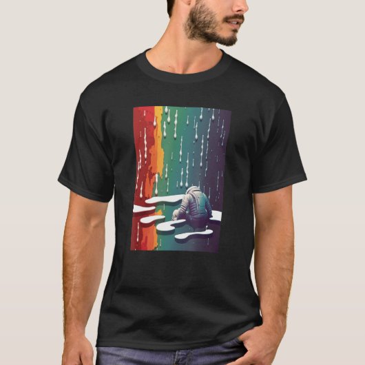 Sad Astronaut Premium grafische T - shirts Mannen (Voorkant)
