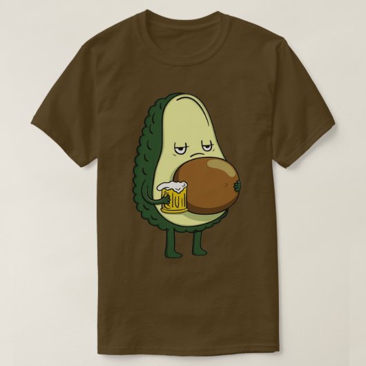 Sad avocado t-shirt (Design voorkant)