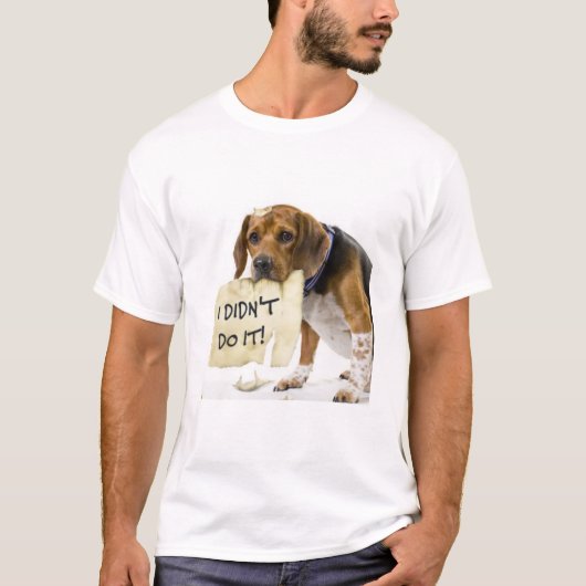 Sad Bad Dog Puppy ik heb het niet gedaan om T-Shir T-shirt (Voorkant)