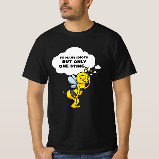 Sad bijenhouder Gift Funny Quote T-shirt (Voorkant)