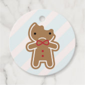 Sad Bitten Kawaii Gingerbrood Man Bedankjes Labels (Voorkant)