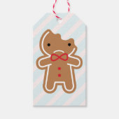 Sad Bitten Kawaii Gingerbrood Man Cadeaulabel (Voorkant)