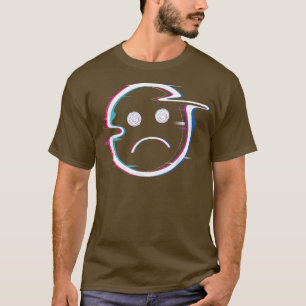 Sad Boi Roze esthetische dampgolf Sadboi sad Face  T-shirt