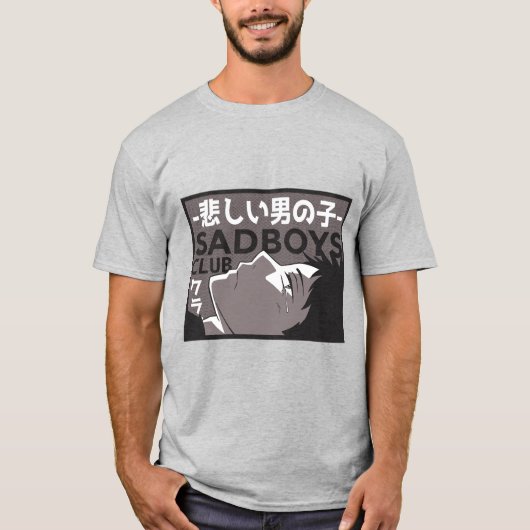 Sad Boy Anime T-shirt (Voorkant)