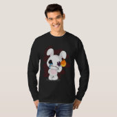 Sad Broken Cute Emo Creepy Bunny Gothic Horror T-shirt (Voorkant volledig)