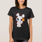 Sad Broken Cute Emo Creepy Bunny Gothic Horror T-shirt (Voorkant)