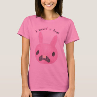 Sad Bunny heeft een Hug  Distressd Tee Shirt nodig