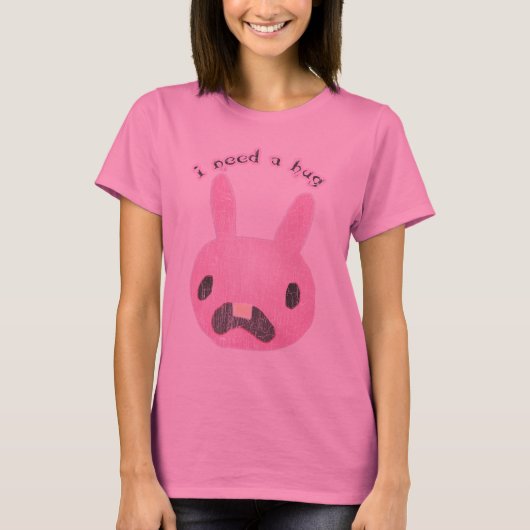 Sad Bunny heeft een Hug  Distressd Tee Shirt nodig (Voorkant)