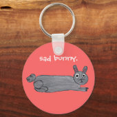 Sad Bunny-Sleutelhanger Sleutelhanger (Voorkant)