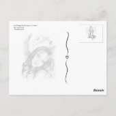 Sad Butterfly Girl Briefkaart (Achterkant)