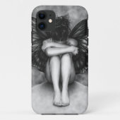 Sad Butterfly Girl iPhone Case (Achterkant)
